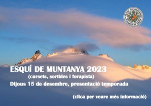 ESQUÍ DE MUNTANYA